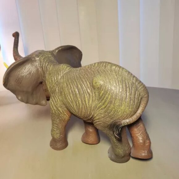 African Elephant Soft Rubber Toy Hollow Squeezable 14.5" x 6.5" - Picture 5 of 8